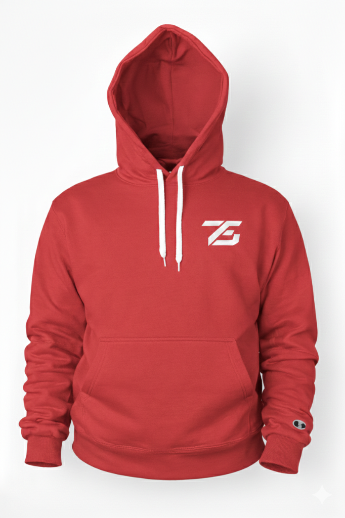 هودي "تاجر" الأحمر (Tajer Red Hoodie)